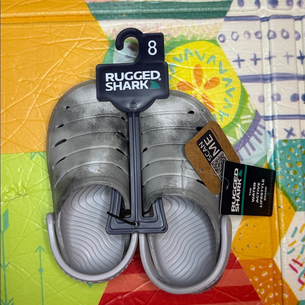 Rugged Shark Kids Water Shoes - Gray